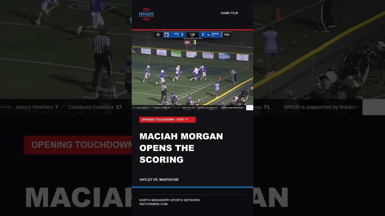 Maciah Morgan opens the scoring | Hatley vs Mantachie | NMSN #Shorts