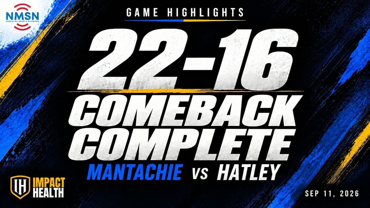 Mantachie rallies past Hatley | 22–16 comeback | Game Highlights