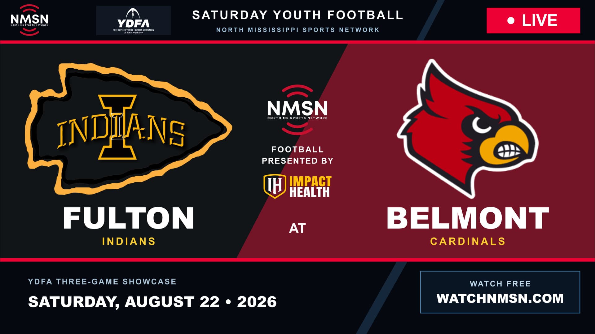 Fulton Indians at Belmont Cardinals
