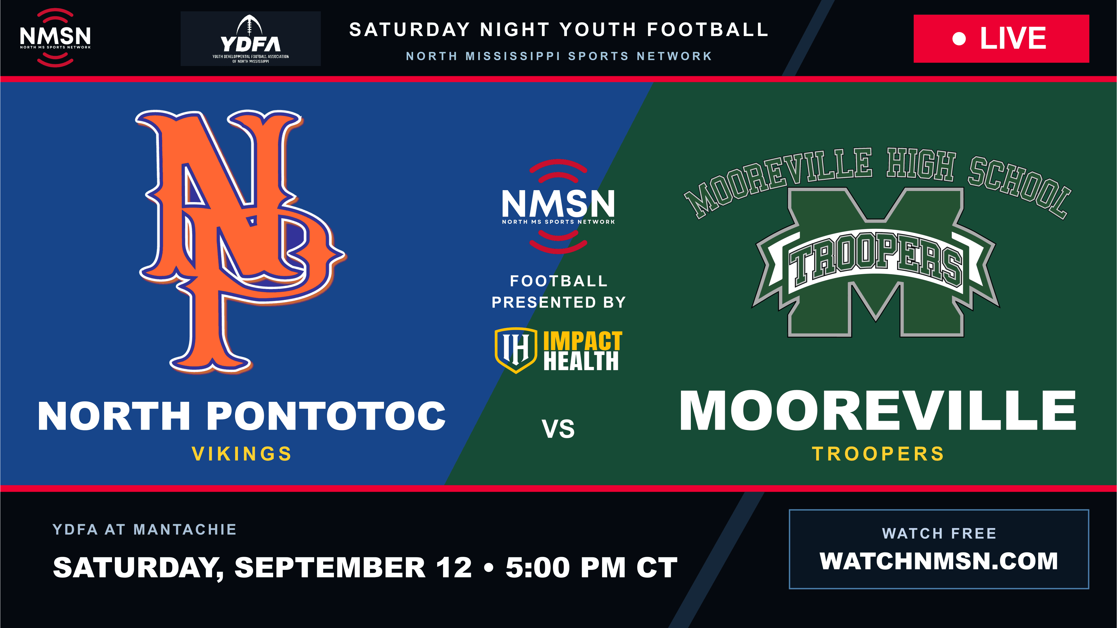 North Pontotoc Vikings at Mooreville Troopers