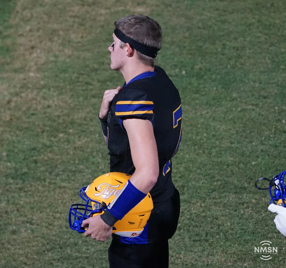 Hatley number 7 during the national anthem — Hamilton at Hatley, October 30, 2026. Photo: NMSN.