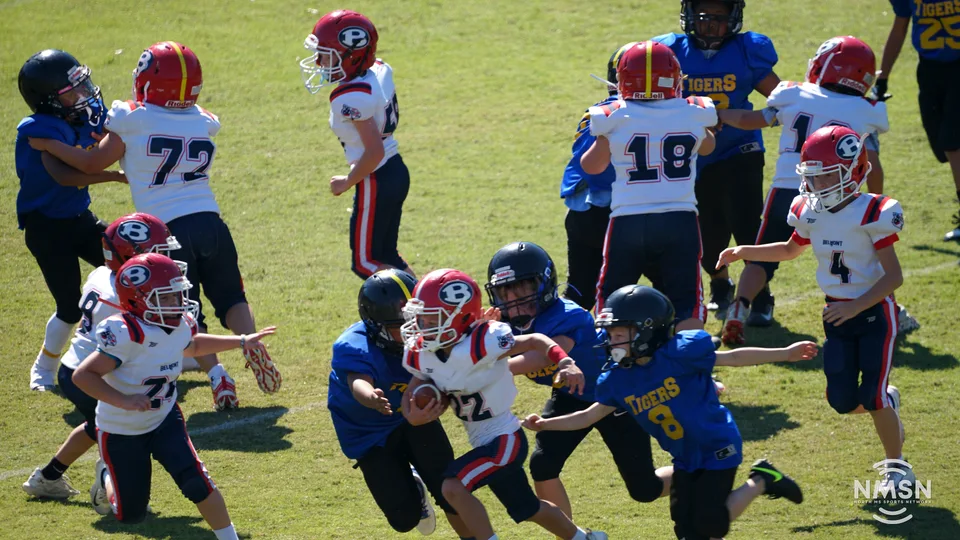 YDFA playoff photo from Hatley vs. Belmont at Indian Stadium in Fulton, Mississippi, October 24, 2026. Image DSC02321.