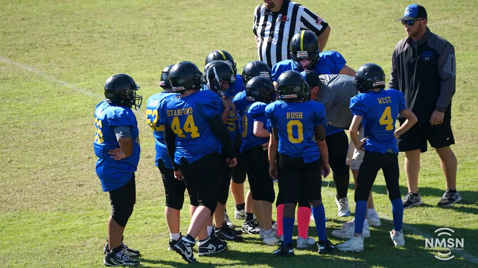 YDFA playoff photo from Hatley vs. Belmont at Indian Stadium in Fulton, Mississippi, October 24, 2026. Image DSC02532.