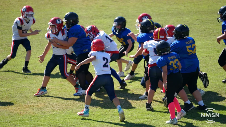 YDFA playoff photo from Hatley vs. Belmont at Indian Stadium in Fulton, Mississippi, October 24, 2026. Image DSC02550.