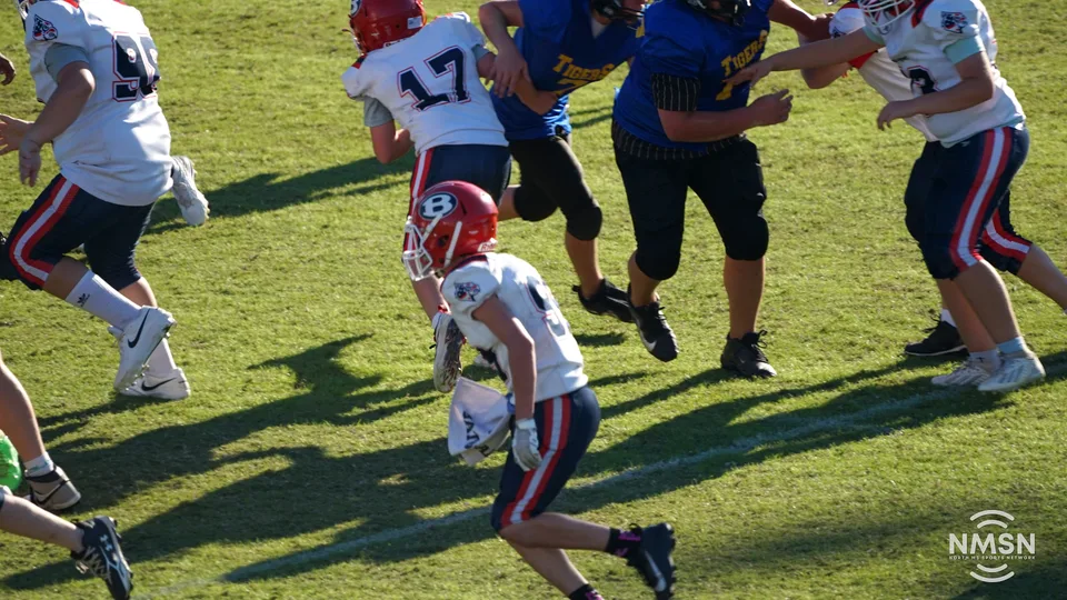 YDFA playoff photo from Hatley vs. Belmont at Indian Stadium in Fulton, Mississippi, October 24, 2026. Image DSC02658.