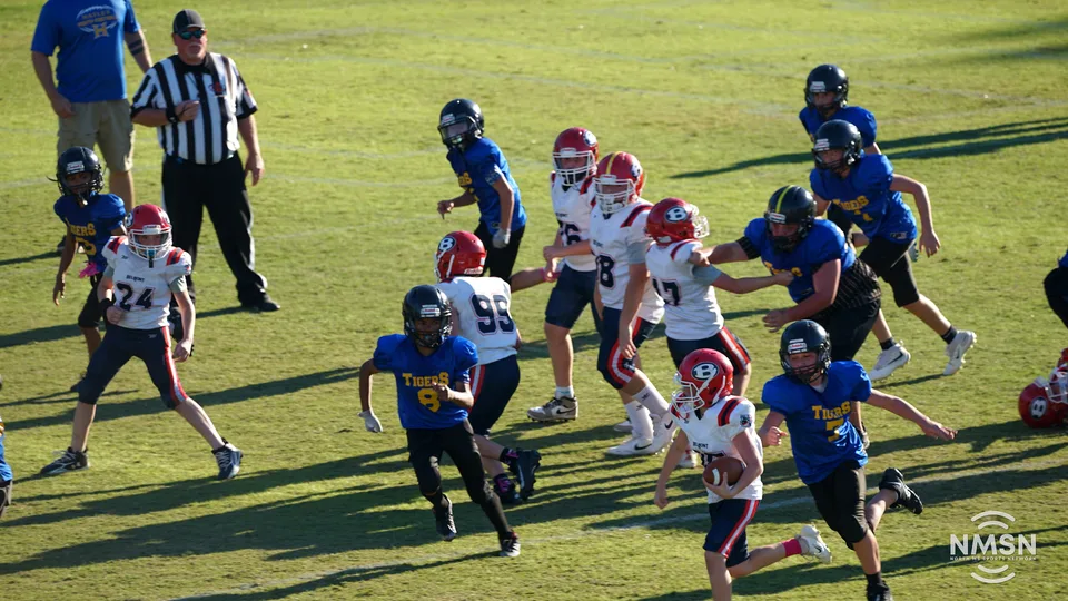 YDFA playoff photo from Hatley vs. Belmont at Indian Stadium in Fulton, Mississippi, October 24, 2026. Image DSC02724.