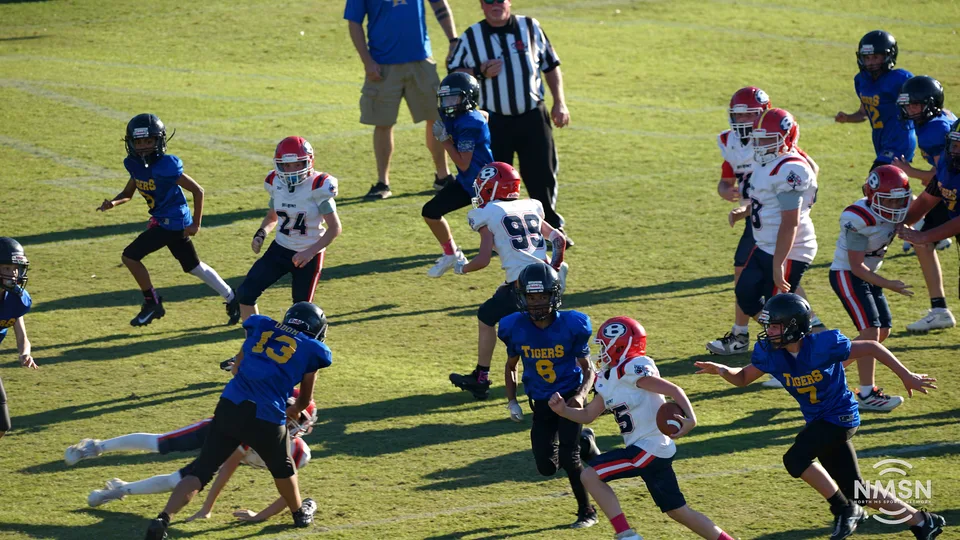 YDFA playoff photo from Hatley vs. Belmont at Indian Stadium in Fulton, Mississippi, October 24, 2026. Image DSC02726.