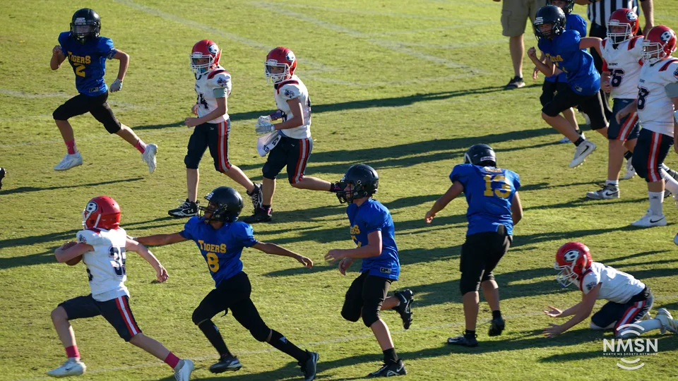 YDFA playoff photo from Hatley vs. Belmont at Indian Stadium in Fulton, Mississippi, October 24, 2026. Image DSC02730.